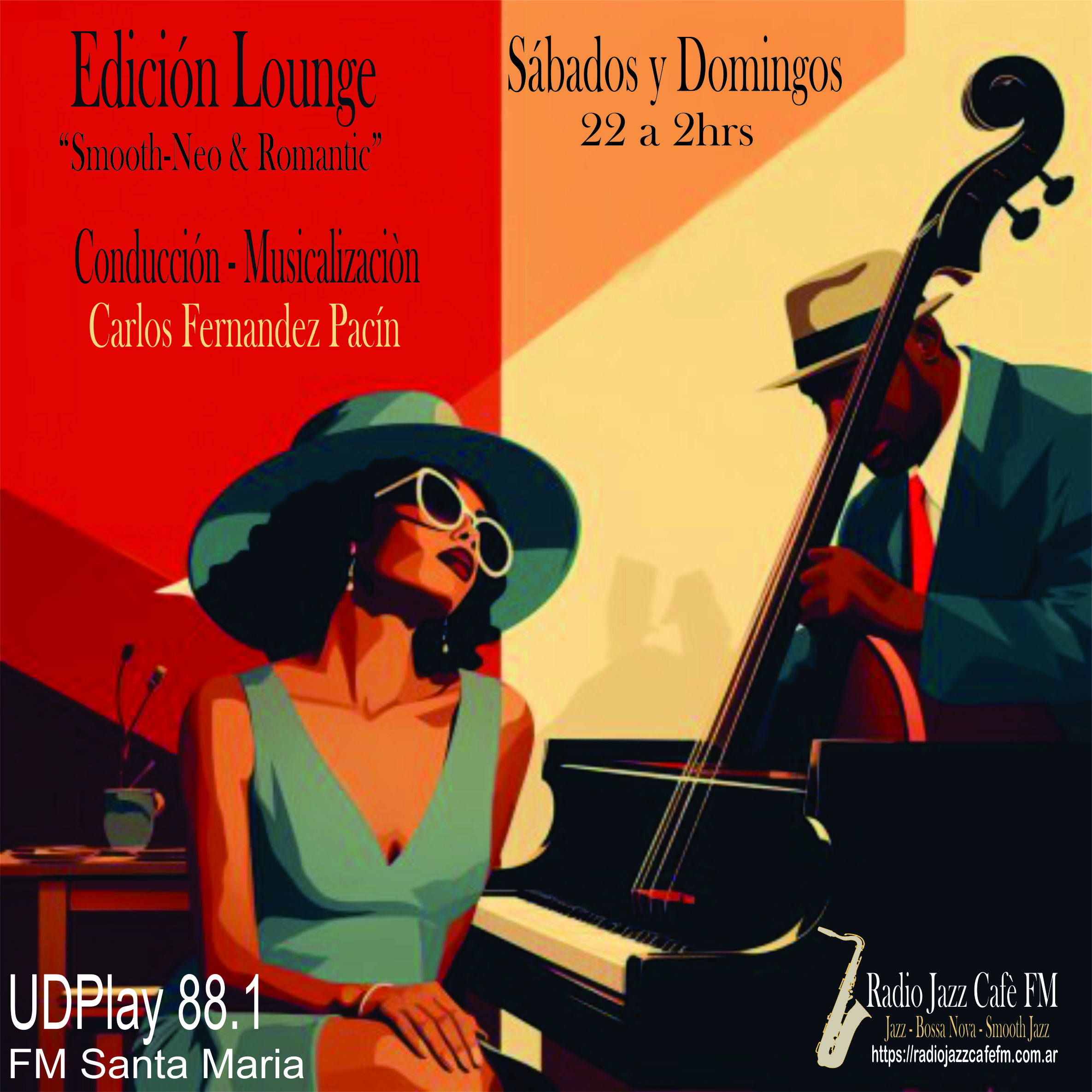 Todos los dias de 22:05hrs hasta las  06:55hrs est&agrave;n invitados a escuchar yh disfrutar Edici&ograve;n Lounge, toda una selecci&ograve;n especial con lo Mejor del Smoothb Jazz, el Neo Soul, Chill Out, Bossa Nova y todo el Romantic Jazz. Conducci&oacute;n y Musicalizaci&oacute;n: Carlos Fernandez Pacin